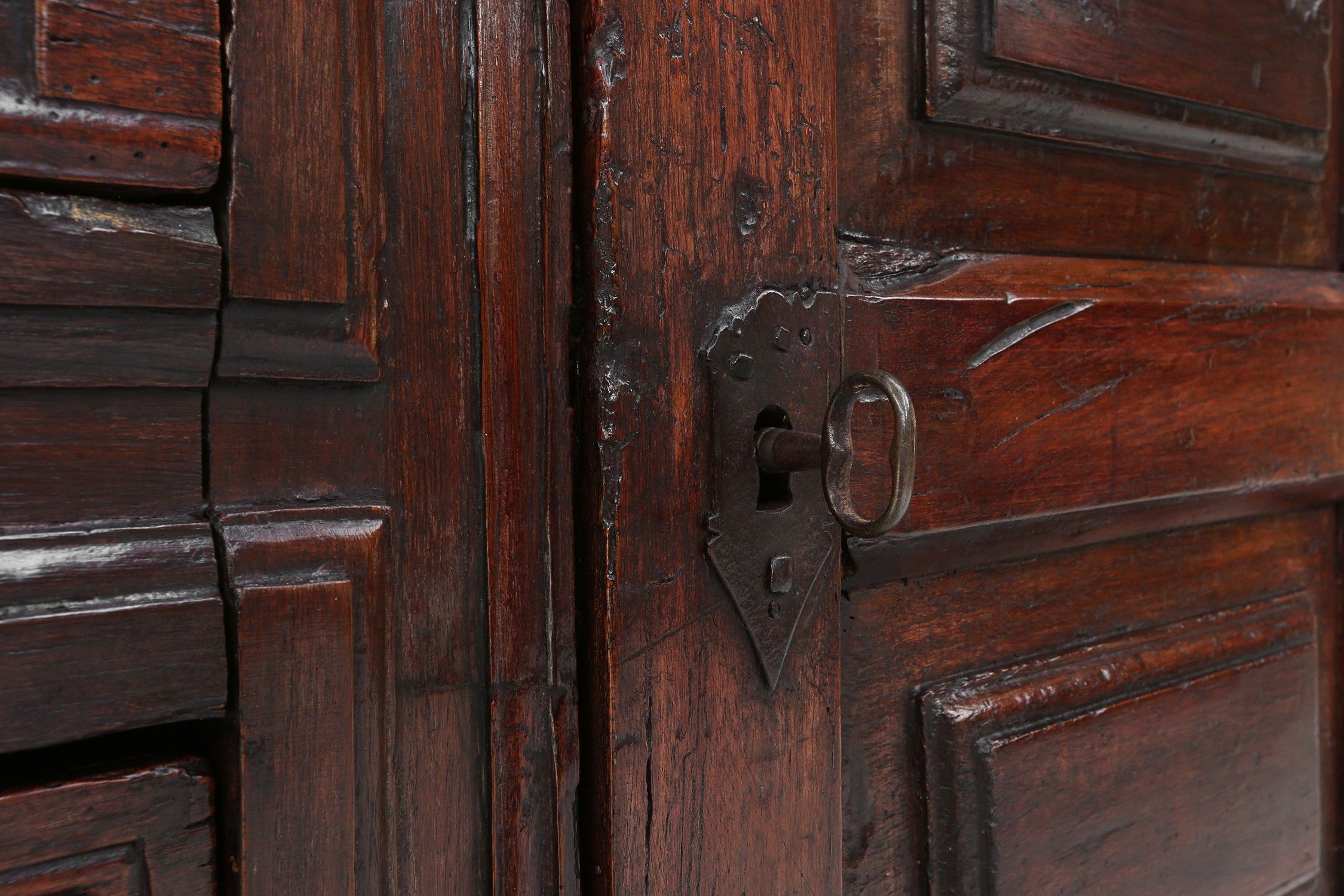 Unique 16th century French geometric sideboard in oakthumbnail
